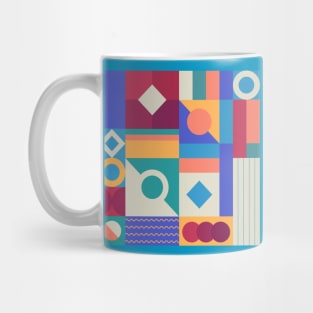 Abstract Geometric Grid Mug